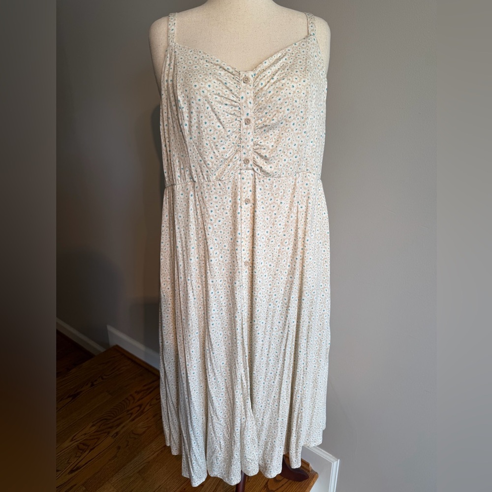 NWT Torrid Daisy Floral Super Soft Button-Front Midi Dress - Size 3 (22-24, 3X)